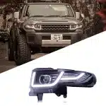 LED Projector Headlight Assembly with DRL Sequential Turn Signal for 2007-2015 Toyota FJ Cruiser