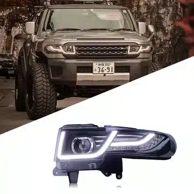 LED Projector Headlight Assembly with DRL Sequential Turn Signal for 2007-2015 Toyota FJ Cruiser LED Projector Headlight Assembly with DRL Sequential Turn Signal for 2007-2015 Toyota FJ Cruiser