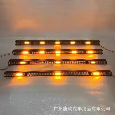 Amber LED Hood Grille Marker Lights Yellow 5-LED Kit with Iron Bracket for Toyota FJ Cruiser Amber LED Hood Grille Marker Lights Yellow 5-LED Kit with Iron Bracket for Toyota FJ Cruiser