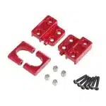 Metal Rear Axle Leaf Spring Fixing Plate Upgrade Spare Parts for MN82 LC79 1/12 RC Crawler, Silver