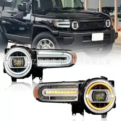 LED Fog Lights with Sequential Flowing Turn Signal Assembly for 2007-2022 Toyota FJ Cruiser, Front DRL Lighting Kit LED Fog Lights with Sequential Flowing Turn Signal Assembly for 2007-2022 Toyota FJ Cruiser, Front DRL Lighting Kit