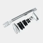 Aluminum Roof Rack Rail Side Bars Replacement for 2003-2009 Toyota Land Cruiser Prado FJ120, Silver