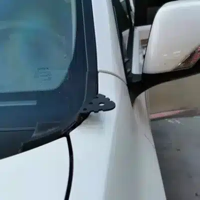A-Pillar LED Light Pod Mounting Brackets for Toyota Land Cruiser Prado LC150, Hood Hinge Spotlight Brackets