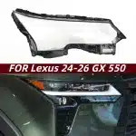 Front Headlight Lens Cover Set Clear Shell Replacement for 2024-2026 Lexus GX550, Left and Right Pair