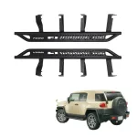 Side Step Running Boards Nerf Bar Side Guard Pair for 2007-2022 Toyota FJ Cruiser, Black Finish Style B