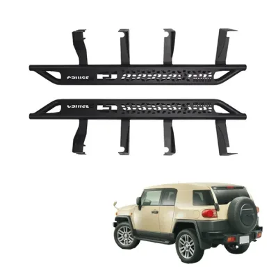 Side Step Running Boards Nerf Bar Side Guard Pair for 2007-2022 Toyota FJ Cruiser, Black Finish Style B Side Step Running Boards Nerf Bar Side Guard Pair for 2007-2022 Toyota FJ Cruiser, Black Finish Style B