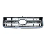 Front Radiator Grille Replacement for Toyota Land Cruiser FJ70 FJ75 Series, Black with Silver Trim, OE 53101-60460