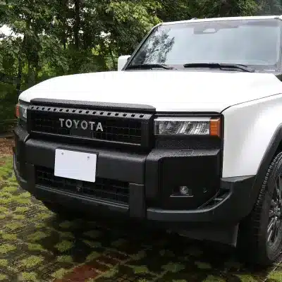 Front Fog Light Cover Trim Anti-Scratch Plate Matte Black for 2024 Toyota Prado LC250, RHD Only 4PCS Front Fog Light Cover Trim Anti-Scratch Plate Matte Black for 2024 Toyota Prado LC250, RHD Only 4PCS