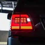 LED Tail Light Assembly for 1998-2007 Toyota Land Cruiser LC100 & Lexus LX470, Sequential Turn Signal, Red Lens (Single)
