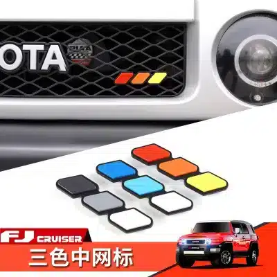 Front Grille TRD Style Emblem Badge Matte Black Trim for Toyota FJ Cruiser Front Grille TRD Style Emblem Badge Matte Black Trim for Toyota FJ Cruiser