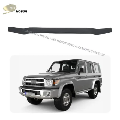 Hood Deflector Bug Shield Sand and Gravel Guard for Toyota Land Cruiser LC70 FJ78 FJ79 2016+, PC Material Hood Deflector Bug Shield Sand and Gravel Guard for Toyota Land Cruiser LC70 FJ78 FJ79 2016+, PC Material