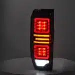 LED Tail Light Assembly for 1985-2021 Toyota Land Cruiser LC76, Sequential Turn Signal & LED Running Lights, Rear Pair