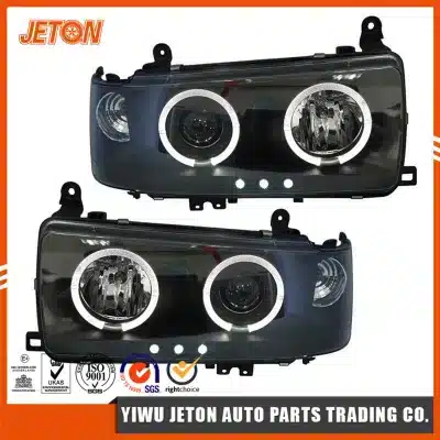 LED Projector Headlights Modification for 1990-1997 Toyota Land Cruiser FJ82 80 Series, Pair (Black/White Housing) LED Projector Headlights Modification for 1990-1997 Toyota Land Cruiser FJ82 80 Series, Pair (Black/White Housing)