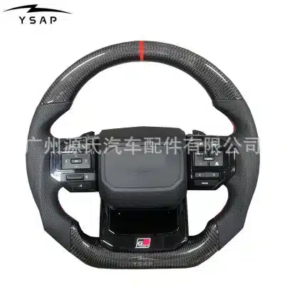 ABS Carbon Fiber Style Steering Wheel Frame for Toyota Land Cruiser Prado LC250 LC150 Fortuner Hilux 2008-2022