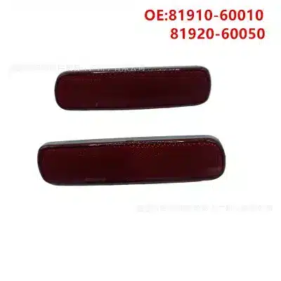 Rear Bumper Reflector Lights Pair LH RH for 1998-2007 Toyota Land Cruiser LC100 Lexus LX470, Replaces 81910-60110 81920-60050 Rear Bumper Reflector Lights Pair LH RH for 1998-2007 Toyota Land Cruiser LC100 Lexus LX470, Replaces 81910-60110 81920-60050