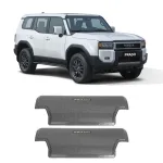 Rear Seat Anti-Kick Protective Pad Set for 2024 Toyota Prado LC250, Carbon Fiber Style Interior Trim