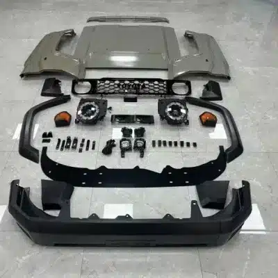 Old-to-New Facelift Front Bumper Kit with Letter Grille for Toyota Land Cruiser LC76 LC79 2002-2022 Old-to-New Facelift Front Bumper Kit with Letter Grille for Toyota Land Cruiser LC76 LC79 2002-2022