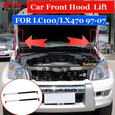 Front Hood Lift Support Gas Struts Pair for 2003-2009 Toyota Land Cruiser Prado LC120 FJ120