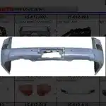 Rear Bumper Cover Fascia Replacement for Lexus LX570, OE Part 52159-B0957, Durable ABS Material