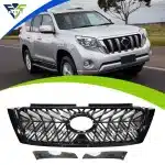 TRD Style Front Upper Grille Black Honeycomb Mesh for Toyota Prado FJ150 2014-2017