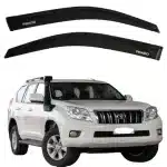 4pcs Window Rain Visor Deflectors Set for 2010-2023 Toyota Prado FJ150 & Lexus GX460, Premium Acrylic, Smoke Black
