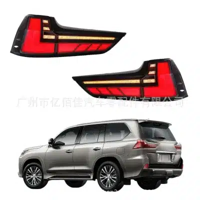 Rear Bumper LED Tail Light Assembly for Lexus LX570 LX470 2014-2021, Sequential Flowing Signal Brake Parking Lamps Rear Bumper LED Tail Light Assembly for Lexus LX570 LX470 2014-2021, Sequential Flowing Signal Brake Parking Lamps