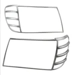 Rear Tailgate Trunk Trim Molding Chrome Cover for Toyota Land Cruiser LC100 4500 4700 1998-2007, ABS Chrome