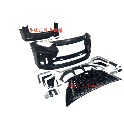 LX600 Style Conversion Body Kit Front and Rear Bumper Packages for 2022 Toyota Highlander / Crown Kluger, PP Material LX600 Style Conversion Body Kit Front and Rear Bumper Packages for 2022 Toyota Highlander / Crown Kluger, PP Material