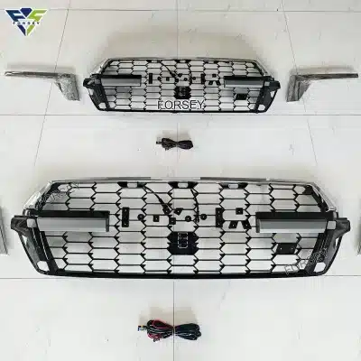 LED Lettering Style Front Upper Grille for 2016-2021 Toyota Land Cruiser LC200, Gloss Black Finish LED Lettering Style Front Upper Grille for 2016-2021 Toyota Land Cruiser LC200, Gloss Black Finish