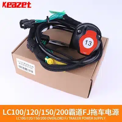 Trailer Towing Wiring Harness Kit for Toyota Land Cruiser LC100 LC120 LC150 LC200 FJ Cruiser, Taillight Signal Power Socket