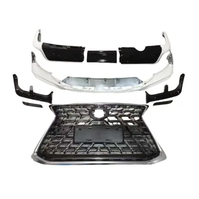 TRD Style Body Kit with Upgraded Front Grille for 2020-2021 Lexus LX570, PP Material