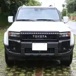 Matte Black Front Grille Frame Trim 3PCS Set for 2024 Toyota Prado LC250, RHD Specific ABS Exterior Accessories