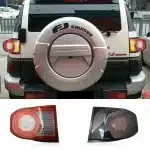 Full LED Tail Light Assembly for 2007-2021 Toyota FJ Cruiser, Smoked Lens Sequential Turn Signal & Brake Lamp