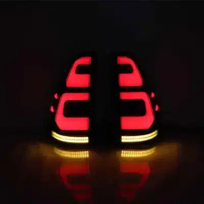 LED Rear Tail Light Assembly for 2003-2009 Toyota Land Cruiser Prado LC120, Smoked Finish, Brake Reverse Turn Signal Lamps, Pair LED Rear Tail Light Assembly for 2003-2009 Toyota Land Cruiser Prado LC120, Smoked Finish, Brake Reverse Turn Signal Lamps, Pair