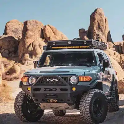 Magnesium Aluminum Alloy Off-Road Front Bumper for Toyota FJ Cruiser 2007-2020, High Clearance Competition Style