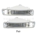 Front Bumper Turn Signal Indicator Lights Pair for 1991-1998 Toyota Land Cruiser 80 Series FJ80 FJ82