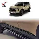 4PCS Piano Black Side Door Body Molding Trim Streamer for 2024 Lexus GX550h, ABS Anti-Collision Protection Strips