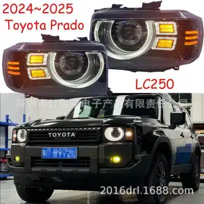 Full LED Headlight Assembly with DRL for 2024-2025 Toyota Land Cruiser 250 Prado, 6500K White Light Full LED Headlight Assembly with DRL for 2024-2025 Toyota Land Cruiser 250 Prado, 6500K White Light