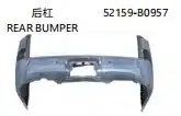 Rear Bumper Cover Fascia Replacement for 2016-2021 Lexus LX570, OE # 52159-B0957 Rear Bumper Cover Fascia Replacement for 2016-2021 Lexus LX570, OE # 52159-B0957