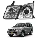 Front Left Driver Side Headlight Housing Lens for 1998-2007 Lexus LX470, Semi-Assembly OE 81170-60890