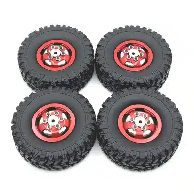Metal Upgrade Wheel Rim and Rubber Tire Set for MN82 LC79 MN78 MN99S WPL C24 B36 1/12 1/16 RC Crawler Metal Upgrade Wheel Rim and Rubber Tire Set for MN82 LC79 MN78 MN99S WPL C24 B36 1/12 1/16 RC Crawler