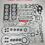 Full Engine Gasket Overhaul Kit with MLS Head Gasket for Toyota Land Cruiser VDJ200 1VD 4.5L V8, Replaces 04111-51040