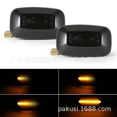 Sequential LED Side Marker Fender Turn Signal Lights for Toyota Land Cruiser LC100 LC95 4500 4700 Prado 3400, Amber Flowing Indicator