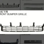 Front Bumper Lower Grille Replacement for Lexus LX570, Premium ABS Mesh Insert
