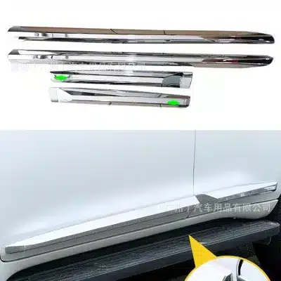 Chrome Body Side Molding Door Anti-Collision Protector Strips for Toyota Land Cruiser Prado LC150 2010-2020 Chrome Body Side Molding Door Anti-Collision Protector Strips for Toyota Land Cruiser Prado LC150 2010-2020