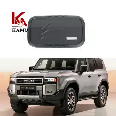 Matte Black Fuel Tank Cover Trim Protective Garnish for 2024-2026 Toyota Prado LC250, ABS Exterior Accessories