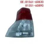 Rear Tail Light Brake Lamp Assembly for 2010-2013 Toyota Land Cruiser Prado LC150, Left Driver Side