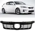 Front Upper Grille Medium Mesh Replacement for 2010-2013 Lexus CT200h, OE 53111-76900