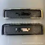 Front Radiator Grille Replacement for Toyota Land Cruiser LC79 FJ79 HZJ79 2007-2015, ABS Mesh Air Inlet
