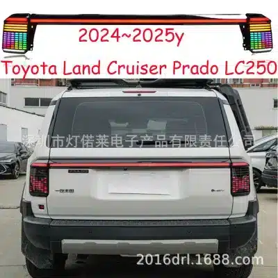 LED Rear Bumper Brake Lights for 2024-2025 Toyota Land Cruiser Prado LC250, Tail Reflector Lamp DRL LED Rear Bumper Brake Lights for 2024-2025 Toyota Land Cruiser Prado LC250, Tail Reflector Lamp DRL